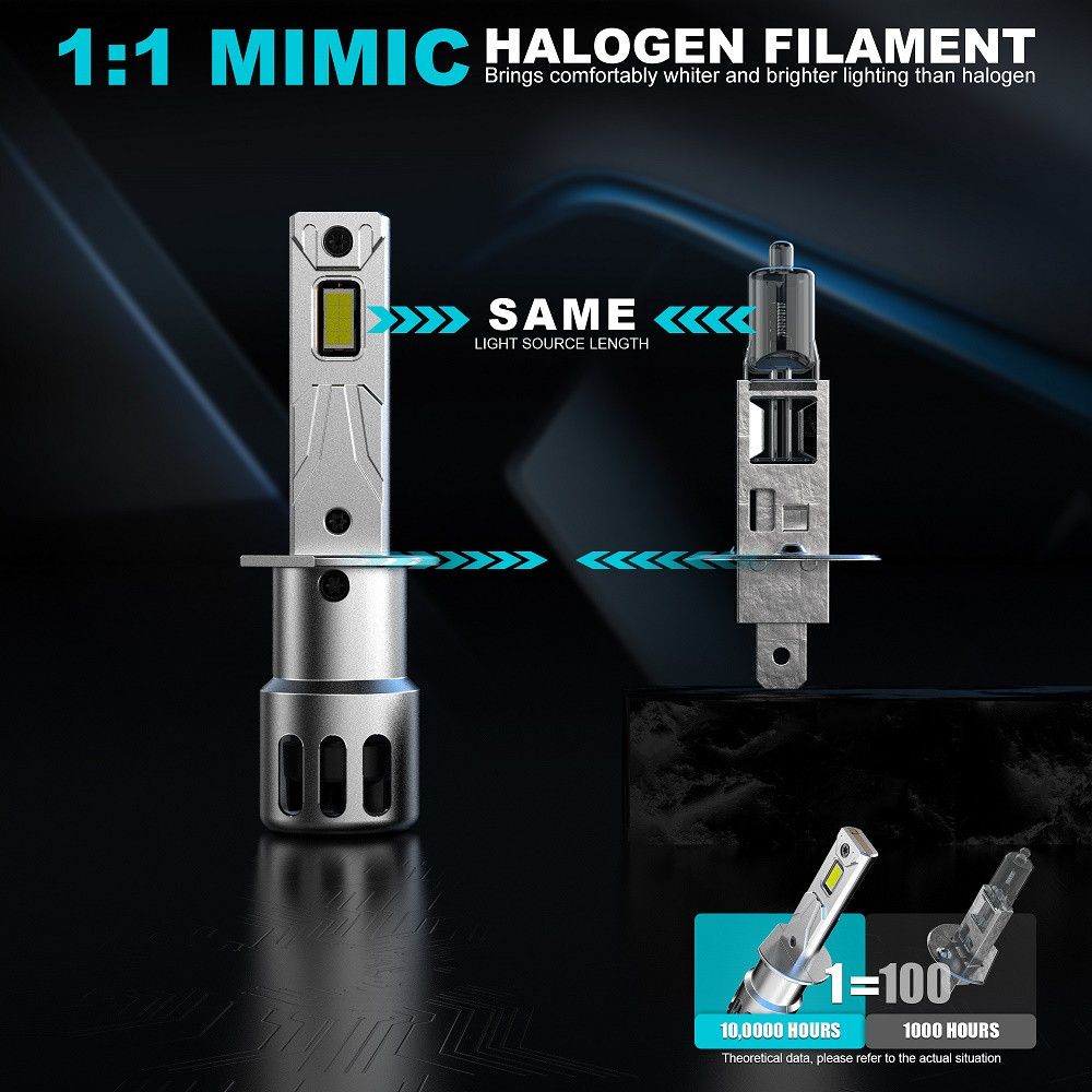 products/1515/led h1 sijalice.jpg - LED H1 SET CSP chip 12v 10000LM Z6 CanBus - Xenon Svetla Beograd